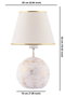 Opviq Lámpara de Mesa Balloon Blanco y Dorado
